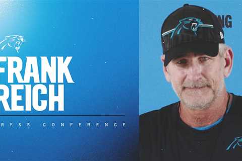 Frank Reich talks first day of pads at practice