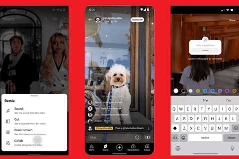 YouTube Adds More TikTok-Like Options to Shorts, Including Collabs and Q&A Stickers