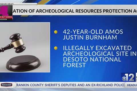 Richton man pleads guilty to unlawful excavation of archeological site