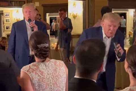 Just Hours After Arrest in Washington D.C., Trump Surprises Newlyweds at His Bedminster Golf Club | ..