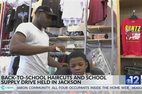 Back-to-School haircuts, supply drive held in Jackson