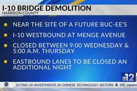 I-10 bridge demolition near future Buc-ee’s site to take place