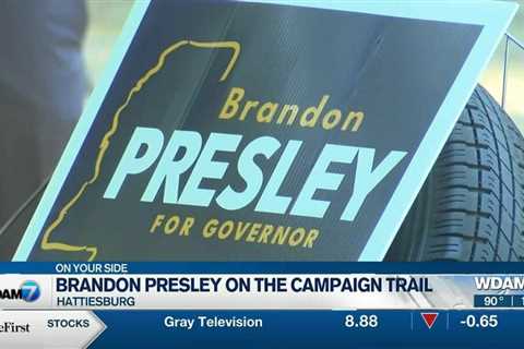 Brandon Presley meets supports at Hattiesburg residence