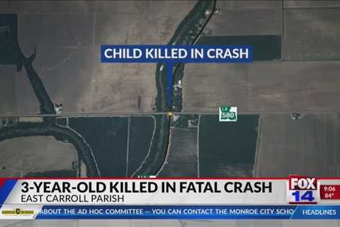 Unrestrained 3-year-old dies in East Carroll Parish crash