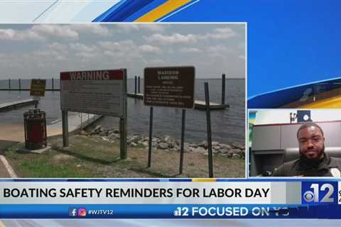 Reservoir police on boating safety during Labor Day weekend