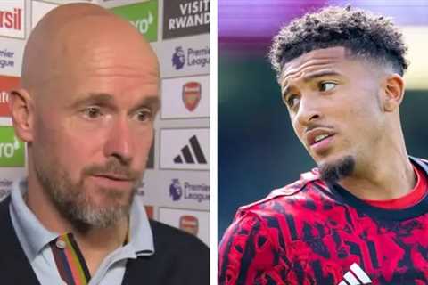 Erik ten Hag reveals why Sancho wasn’t selected for Arsenal clash