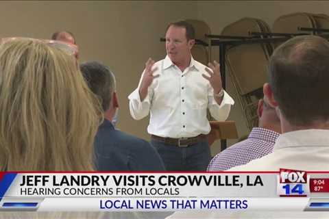 Attorney General Jeff Landry visits Crowville to hear concerns from local residents