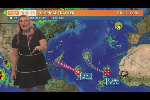 Hurricane Lee expected to strengthen to a Category 5 this weekend, path avoids Caribbean Islands