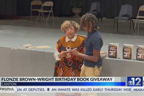 Flonzie Brown-Wright holds birthday book giveaway in Canton