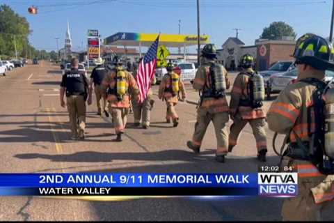 9/11 memorial walk held Monday in Water Valley