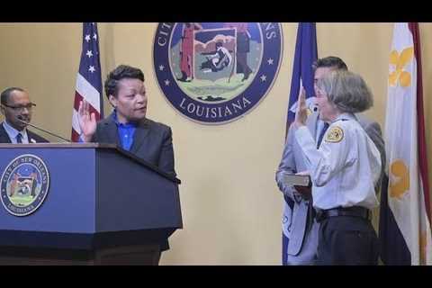 Mayor Cantrell swears in Anne Kirkpatrick as Interim NOPD Superintendent