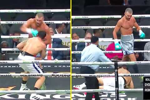 Former world champion Oleksandr Gvodzyk scores thunderous one-punch KO with crushing right hand on..