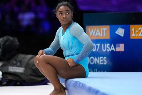 Simone Biles becomes first woman to land a Yurchenko double pike vault at World Gymnastics..