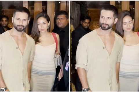 Shahid Kapoor and Mira Rajput flash cute smiles post a romantic dinner date; WATCH