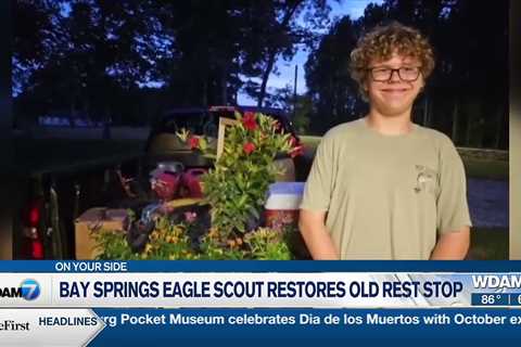 Bay Springs Eagle Scout restores old rest stop