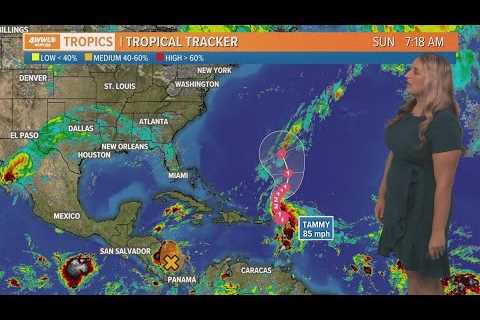 Sunday morning tropical update: Hurricane Tammy moving away