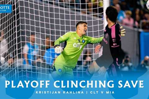 Playoff Clinching Save by Kristijan Kahlina | CLT vs MIA