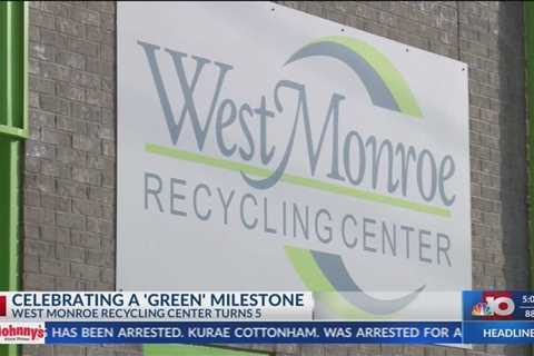 West Monroe Recycling Center celebrated their 5-year-anniversary with a ribbon cutting