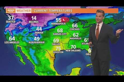 Weather: Staying warm until big cold front next week