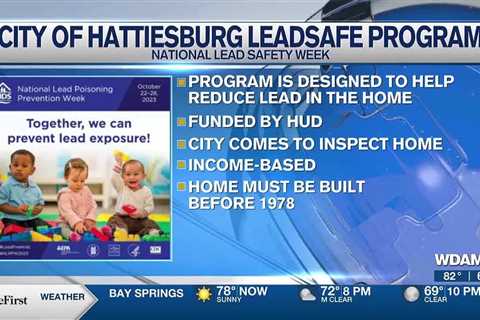 City of Hattiesburg prepared for Lead Safety Awareness Week