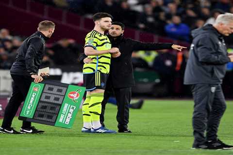 Mikel Arteta delivers 10-word response to Declan Rice’s West Ham reception after predicting..