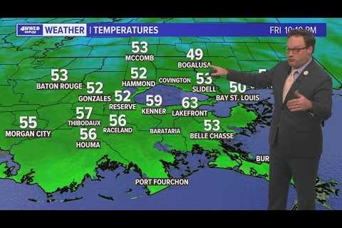 Friday evening weather: warming up with patchy fog