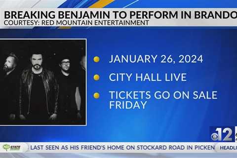 Breaking Benjamin to perform in Brandon in 2024