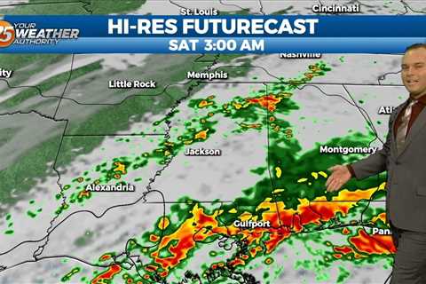 12/1 – Jeff's “Rounds of Heavy Rain” Friday Afternoon Forecast