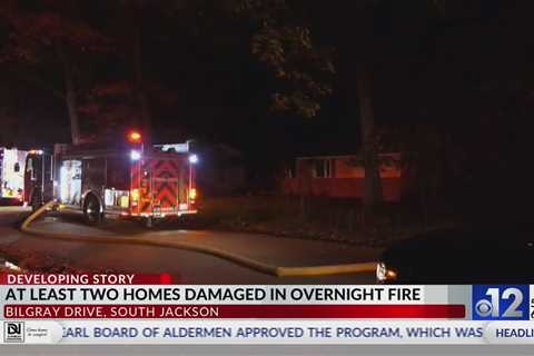 Two Jackson homes damaged in overnight fire