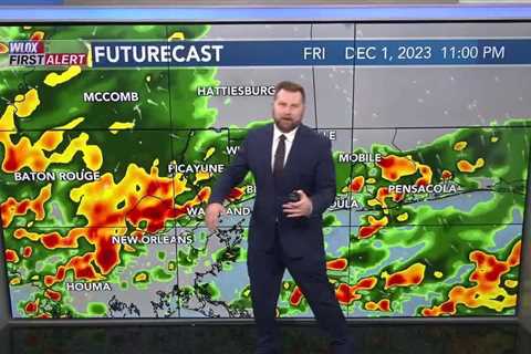 Stormy night expected across South Mississippi