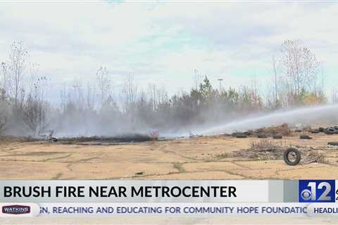 JFD responds to brush fire near Metrocenter Mall