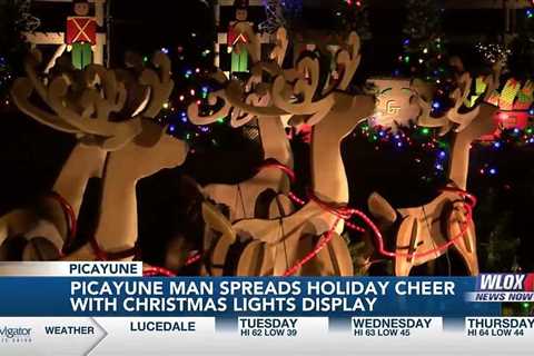 Picayune man spreads holiday cheer with Christmas lights display