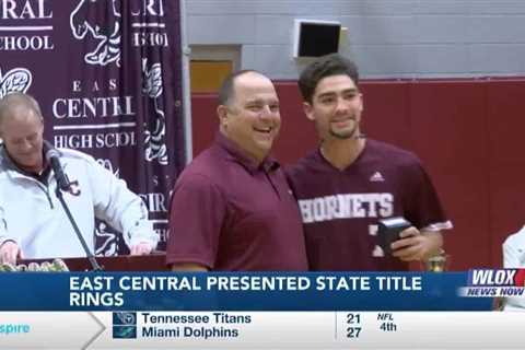 East Central baseball presented with state championship rings