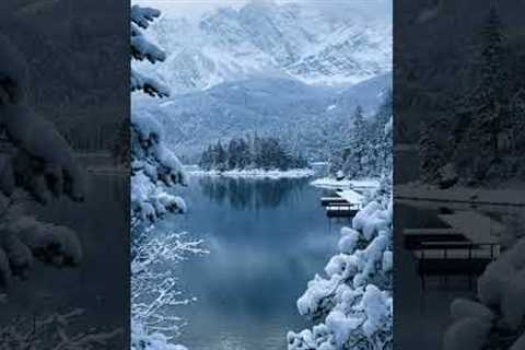 Winter Wonderland! Breathtaking view of Lake Eibsee