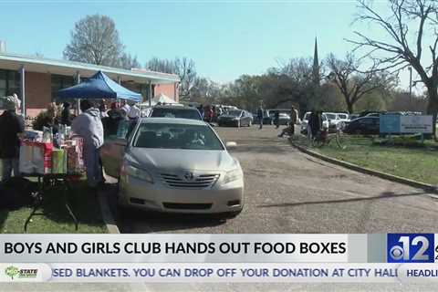 Boys and Girls Club hands out food boxes