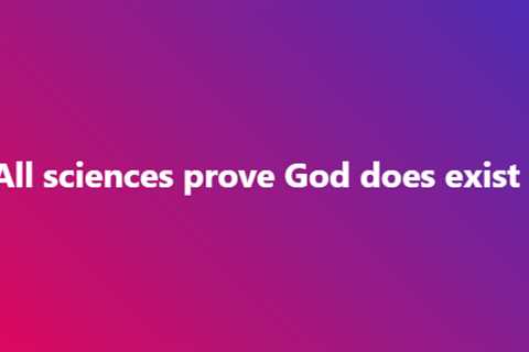 The Existence of God