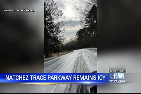 Natchez Trace: Roads remain slick near Tupelo