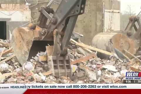 Merchant and Marine Bank in Moss Point demolished due to tornado damage