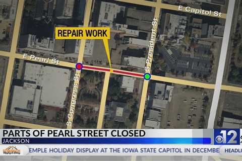 Part of Pearl Street closed for sewer line repairs