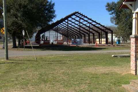 Construction of steel frame for museum underway