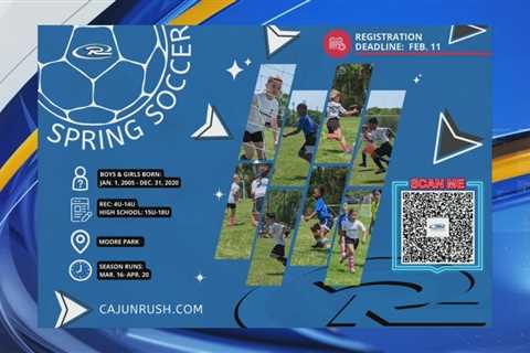 Cajun Rush Soccer Spring Registration Deadline this Sunday