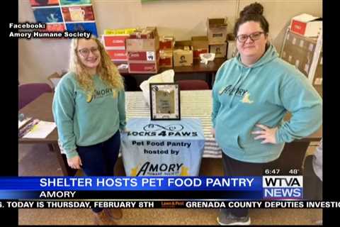 Amory Humane Society hosts pet food pantry