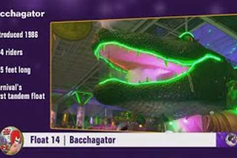 Krewe of Bacchus ‘Bacchagator’ float has over 100 riders