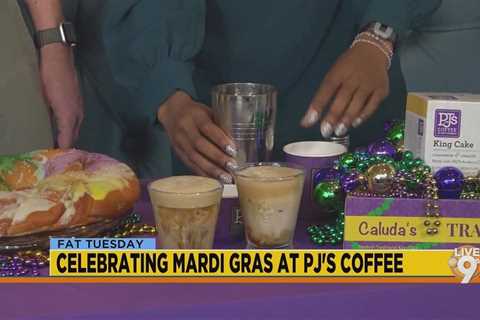 Celebrating Mardi Gras at PJ's Coffee