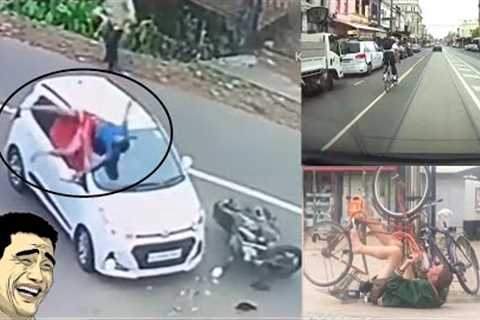 some crazy and 🤣 funny accidents viral cctv