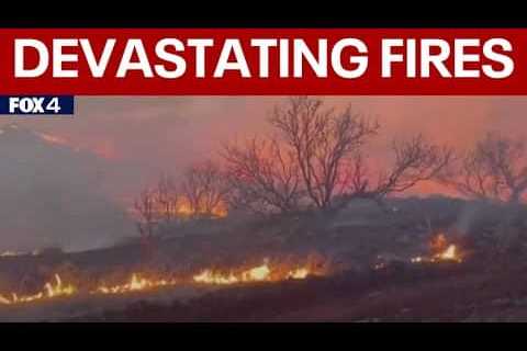 Texas Panhandle Wildfires: Winds hurt firefighting efforts, North Texas crews provide assistance