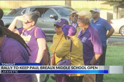 Rally held in support of Paul Breaux Middle School