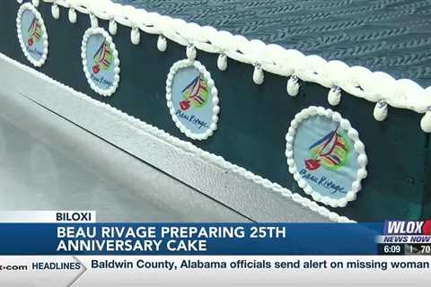 Beau Rivage pastry team prepares cake for 25th anniversary celebration