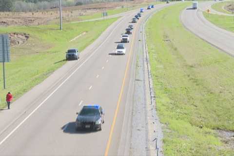 Mississippi National Guard honors fallen pilot during funeral procession