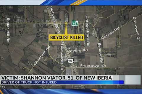 New Iberia bicyclist killed after being hit by vehicle